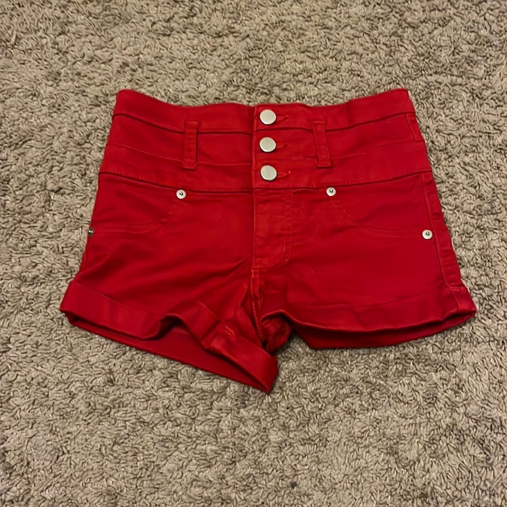 Red shorts